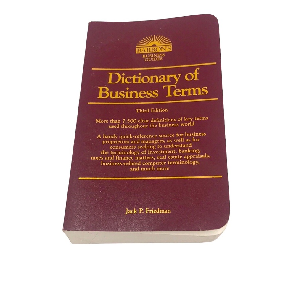 Dictionary of Business Terms: Third Edition